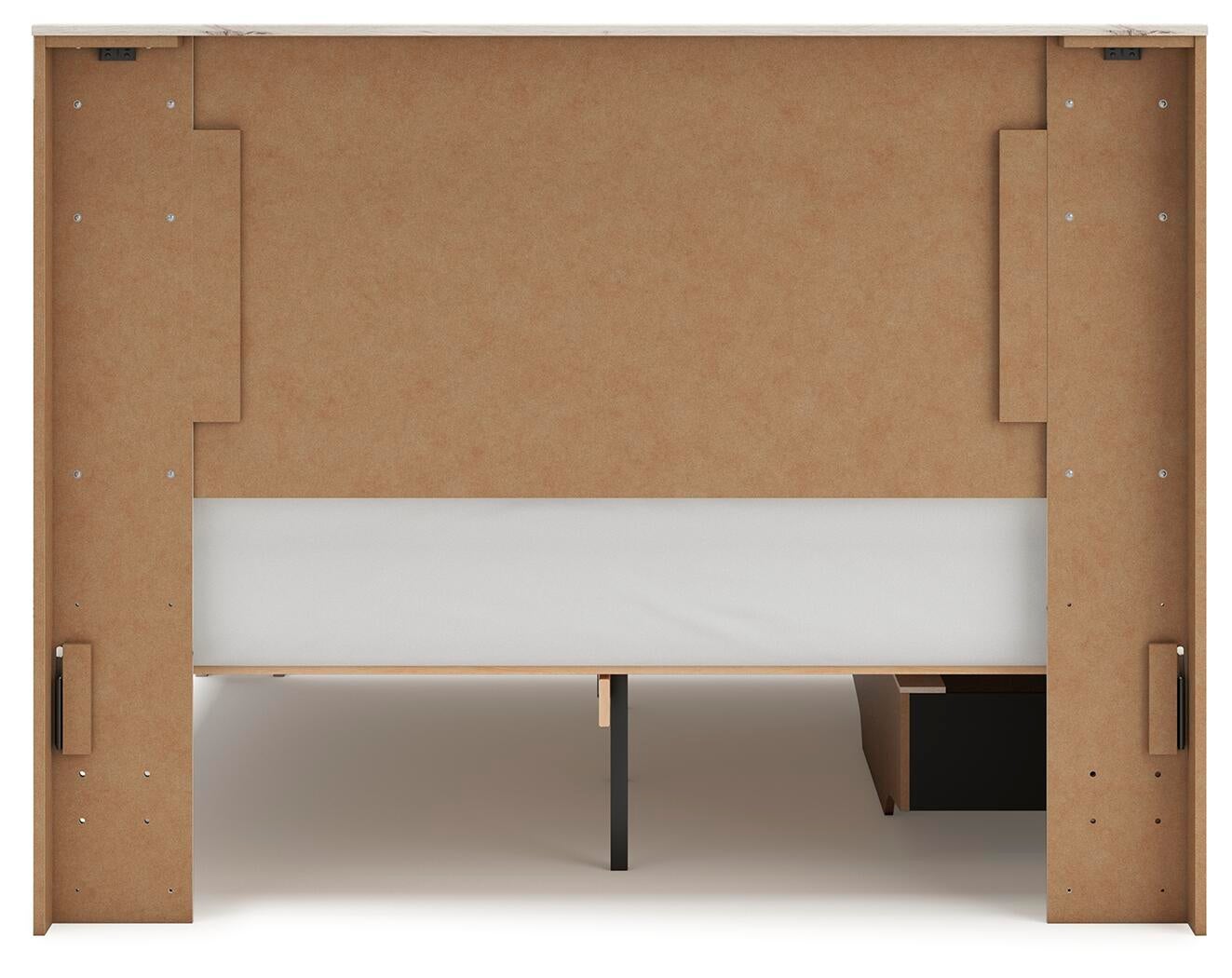 Lawroy Queen Panel Bed with Storage, Dresser, Mirror, Chest and Nightstand