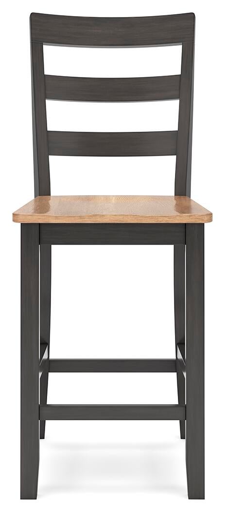 Gesthaven Counter Height Dining Table and 2 Barstools