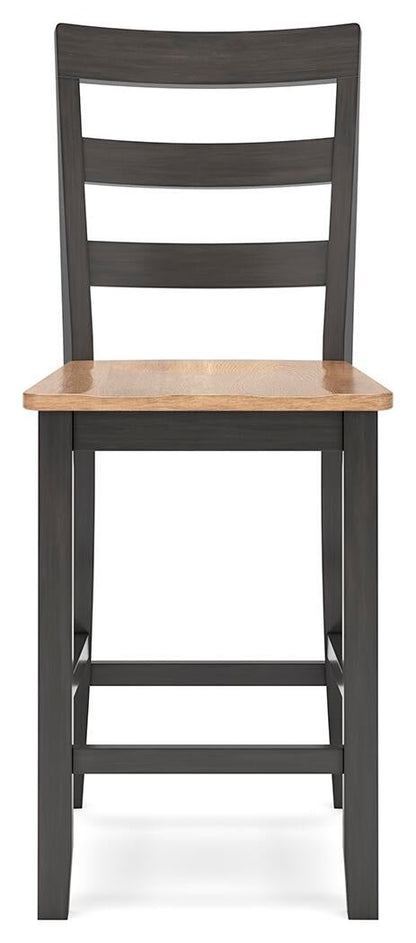 Gesthaven Counter Height Dining Table and 2 Barstools