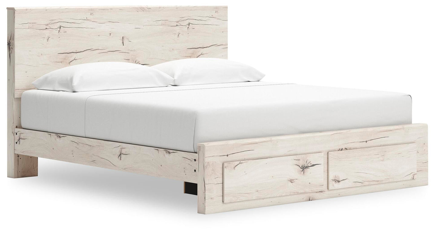 Lawroy King Panel Storage Bed, Dresser, Mirror, Chest and Nightstand