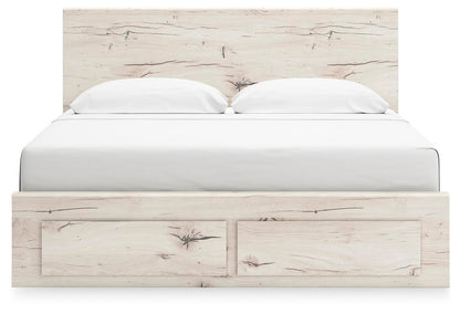 Lawroy King Panel Storage Bed, Dresser, Mirror, Chest and Nightstand