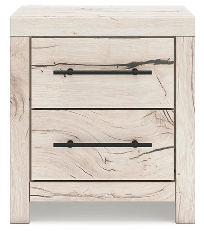 Lawroy King Panel Bed with Storage, Dresser, Mirror and Nightstand