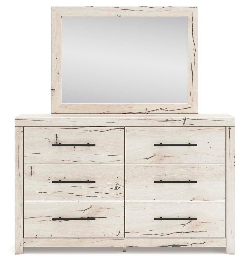 Lawroy King Panel Storage Bed, Dresser, Mirror, Chest and Nightstand
