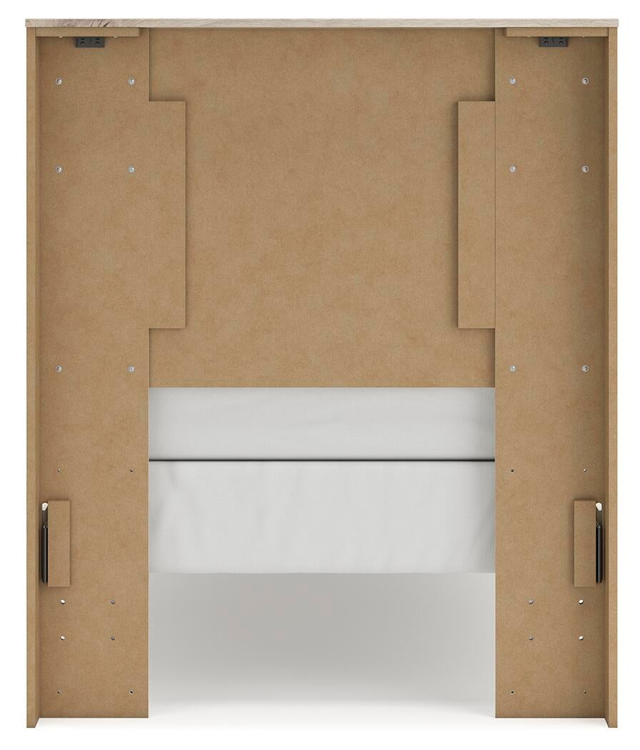 Lawroy Twin Panel Bed, Dresser and Mirror