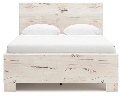 Lawroy Queen Panel Bed with Storage, Dresser and Mirror