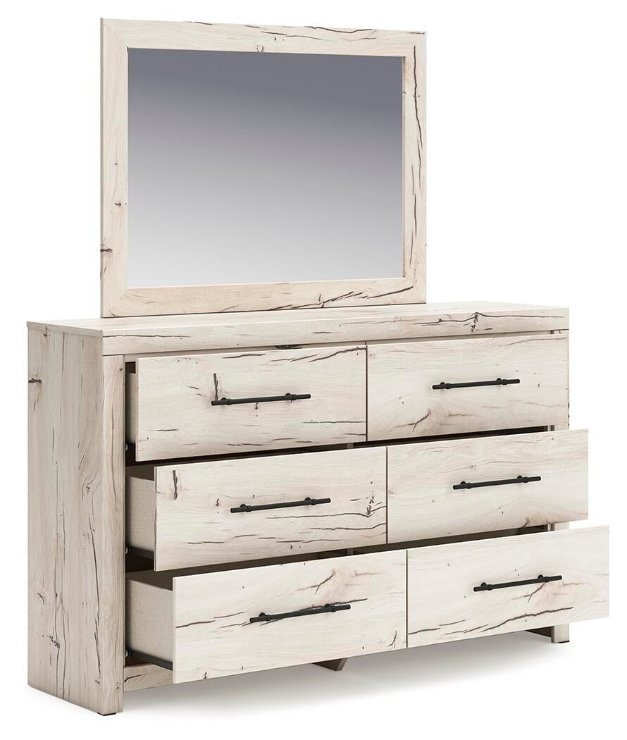 Lawroy Full Panel Headboard, Dresser, Mirror, Chest and Nightstand