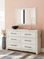 Lawroy Full Panel Headboard, Dresser, Mirror, Chest and Nightstand