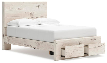 Lawroy Full Panel Storage Bed, Dresser and Mirror