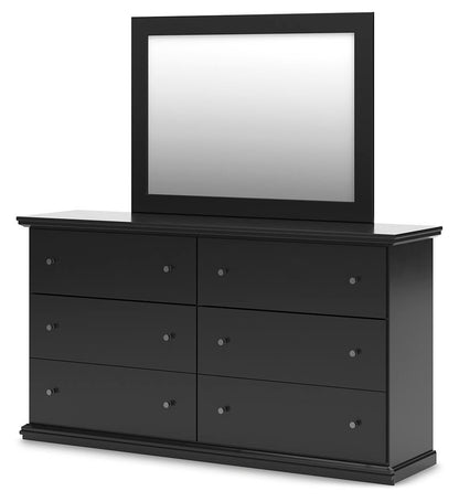 Maribel Full Panel Bed, Dresser, Mirror, Chest and Nightstand