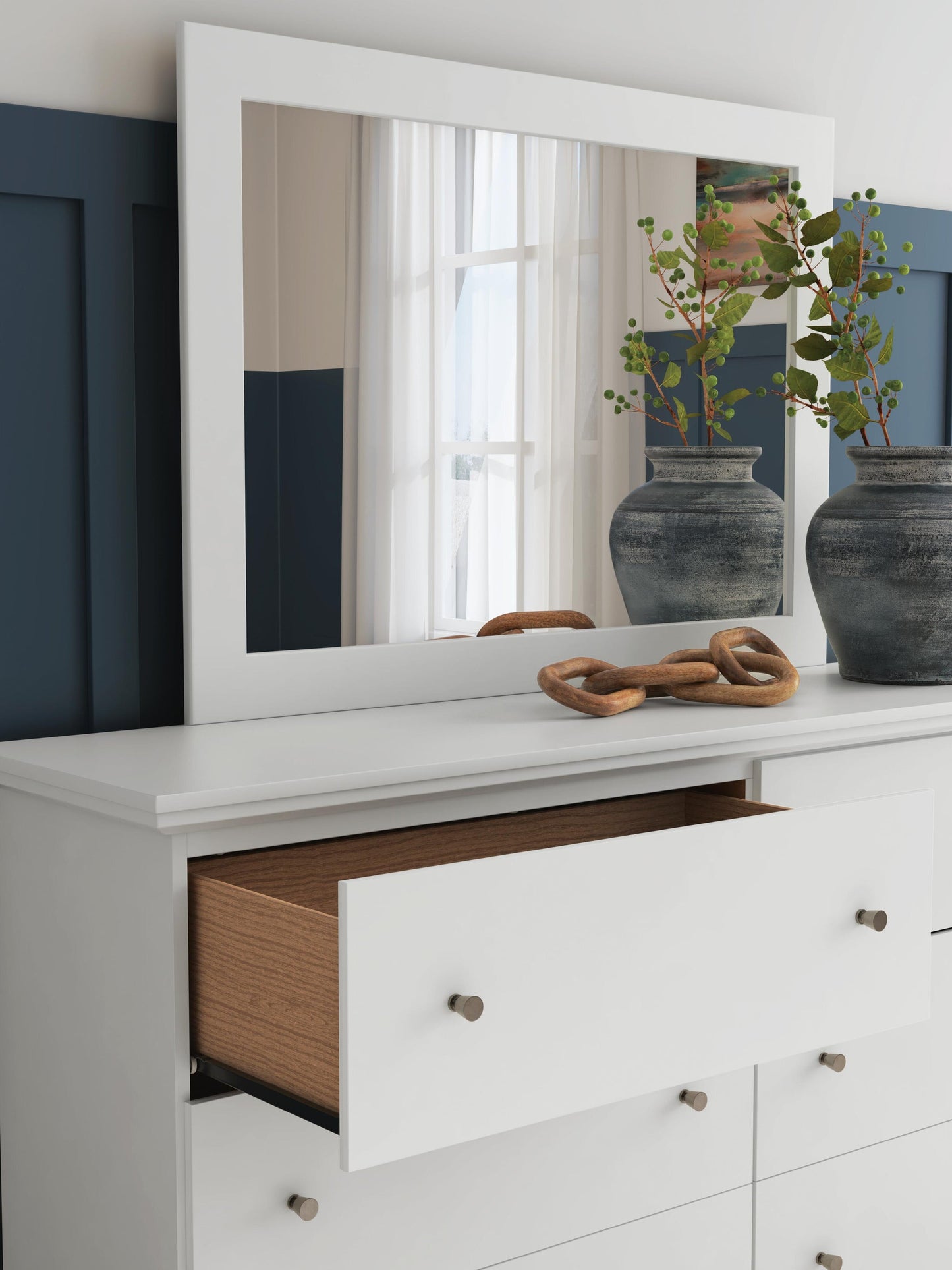 Bostwick Shoals Queen Panel Bed, Dresser, Mirror and Nightstand