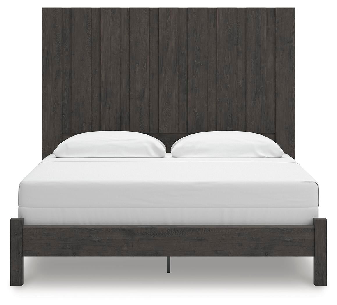 Parlayon King Panel Bed, Dresser, Mirror, Chest and Nightstand