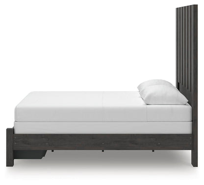 Parlayon Queen Panel Storage Bed, Dresser and Mirror