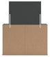 Parlayon Queen Panel Storage Bed, Dresser, Mirror and Nightstand