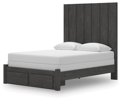 Parlayon Queen Panel Storage Bed, Dresser, Mirror and Nightstand