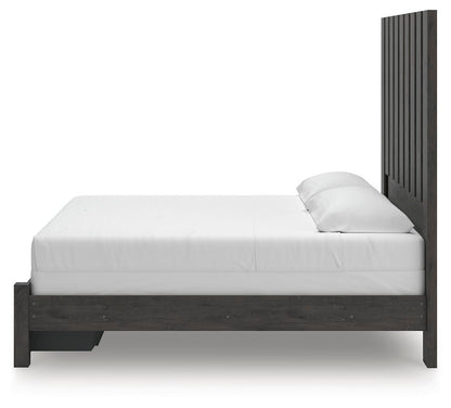 Parlayon King Panel Storage Bed, Dresser and Mirror