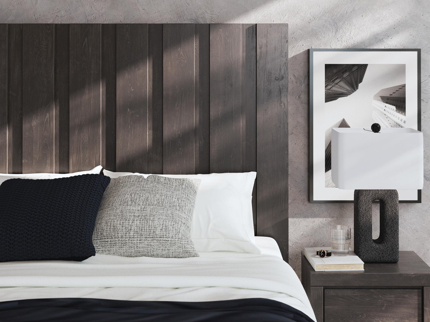 Parlayon King Panel Storage Bed, Dresser and Mirror