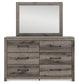 Urbanoore King Panel Bed, Dresser, Mirror and Nightstand