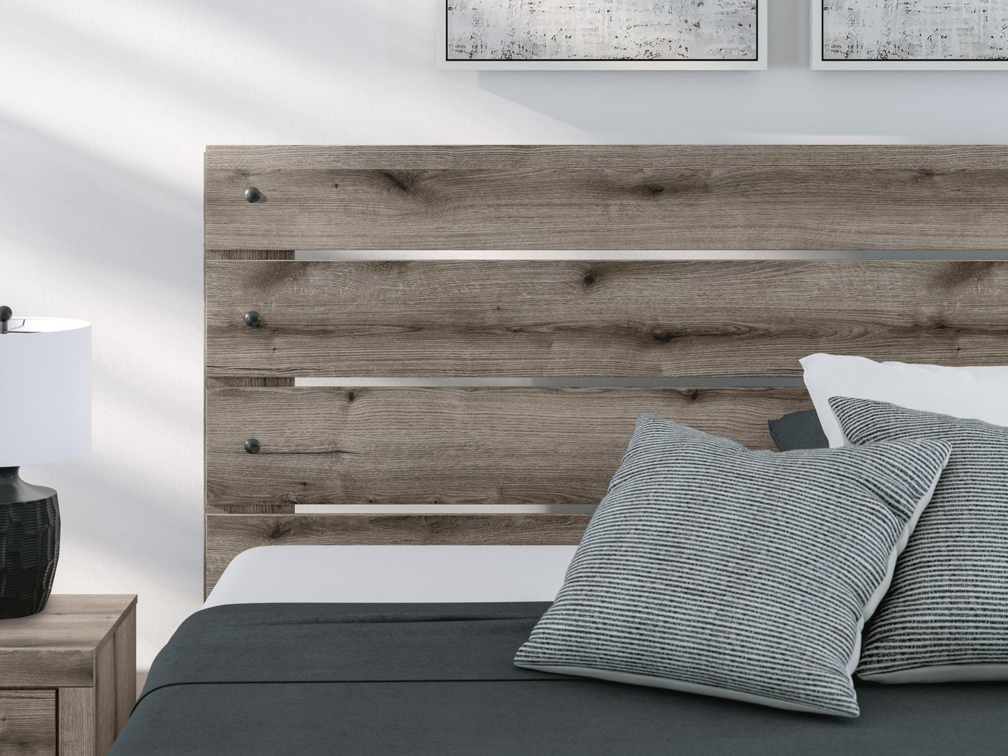 Urbanoore King Panel Bed, Dresser, Mirror and Nightstand
