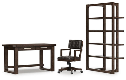Breckington Home Office Desk with Chair and Storage