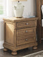 Vandenmore King Storage Sleigh Bed with Mirrored Dresser, Chest and Nightstand