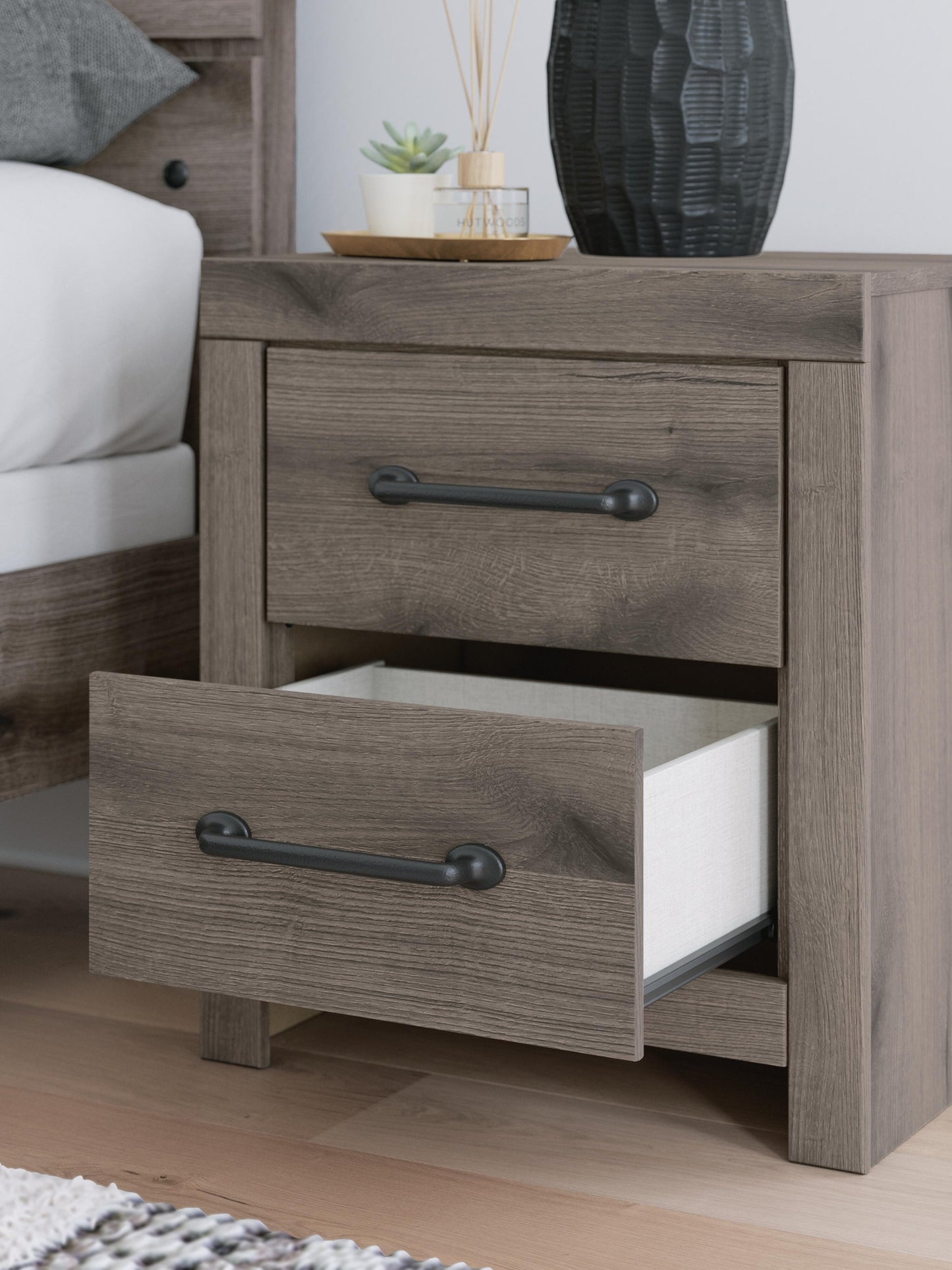 Urbanoore Twin Panel Storage Bed, Dresser, Mirror, Chest and Nightstand