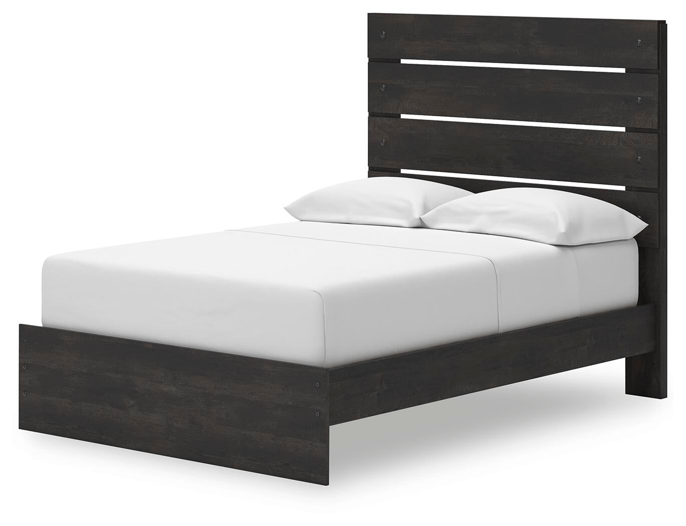 Delmorta Full Panel Storage Bed, Dresser and Mirror
