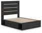 Delmorta Full Panel Storage Bed, Dresser and Mirror