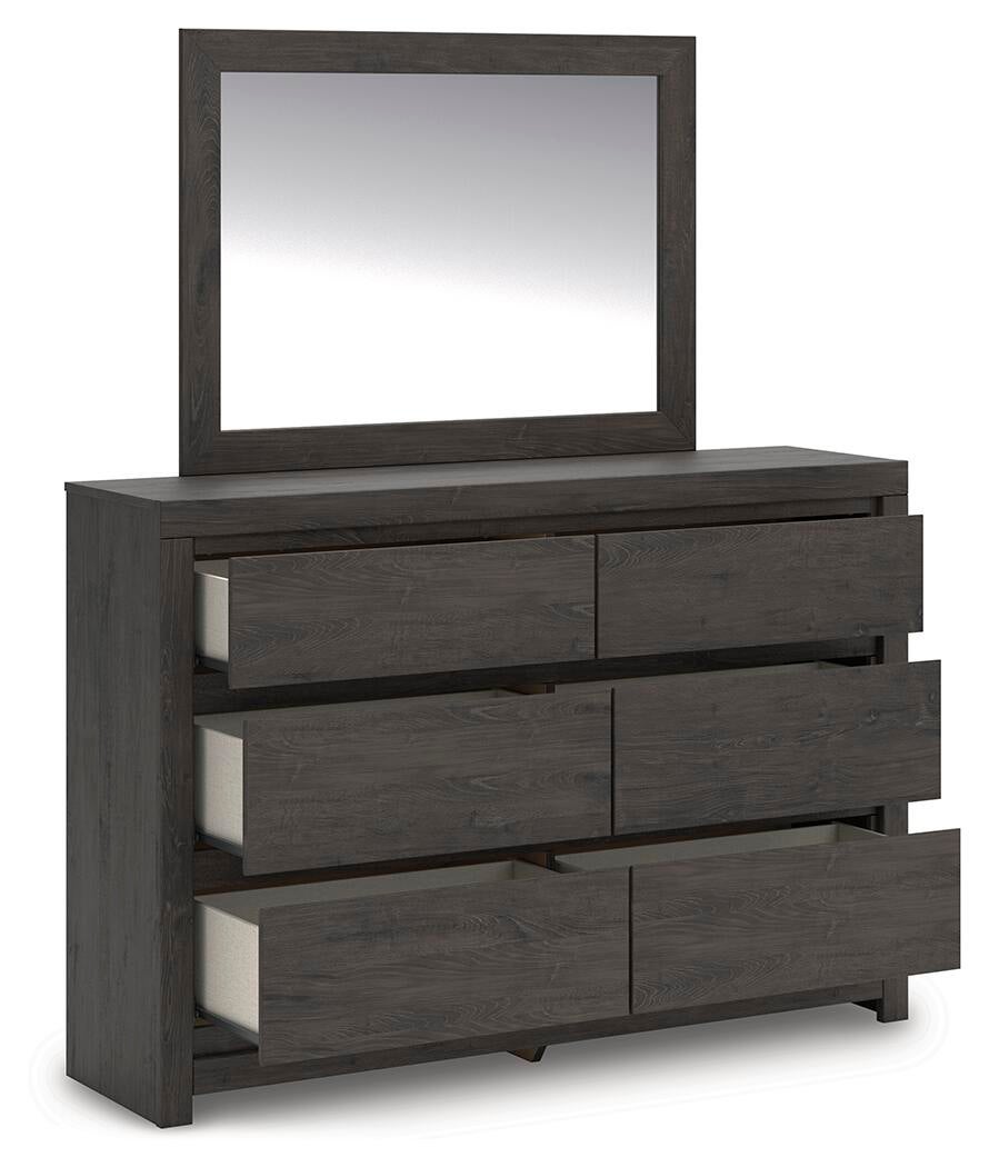 Parlayon King Panel Bed, Dresser and Mirror