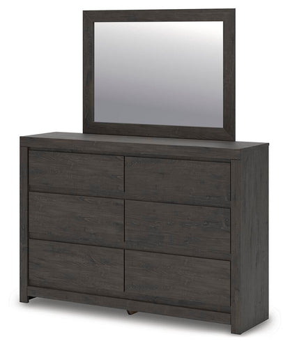Parlayon King Panel Bed, Dresser and Mirror