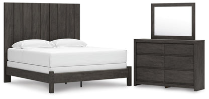Parlayon King Panel Bed, Dresser and Mirror