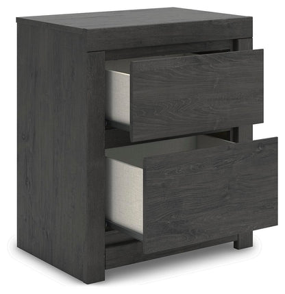 Parlayon King Panel Storage Bed, Dresser, Mirror and Nightstand