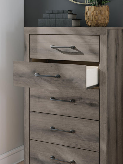 Urbanoore King Panel Bed, Dresser, Mirror, Chest and Nightstand