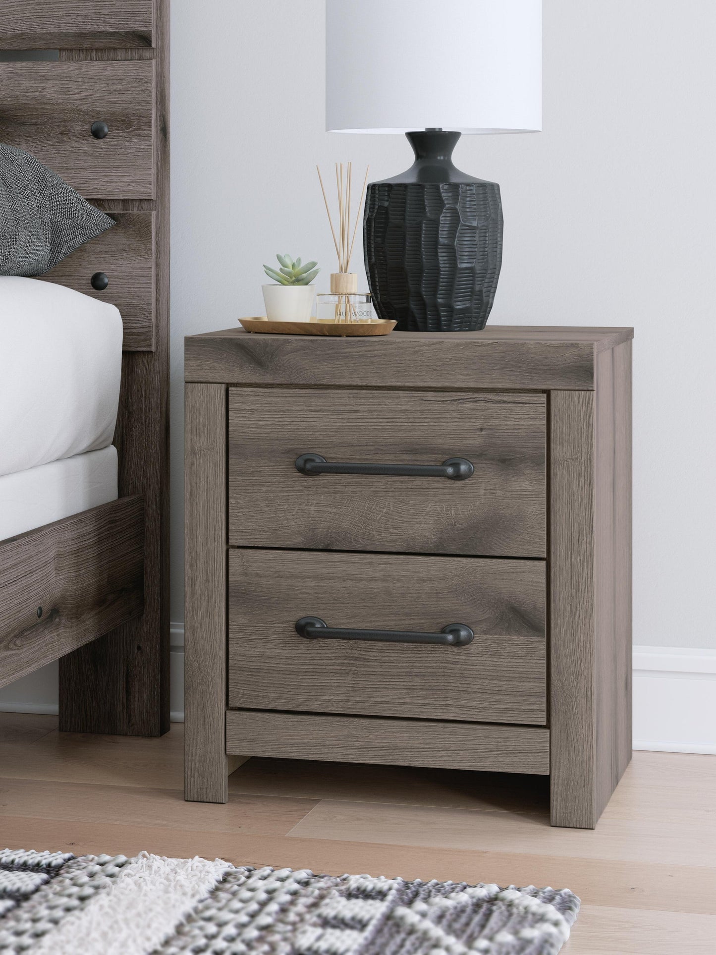 Urbanoore Full Panel Bed, Dresser, Mirror, Chest and Nightstand