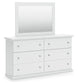 Bostwick Shoals Twin Panel Bed, Dresser, Mirror and Nightstand