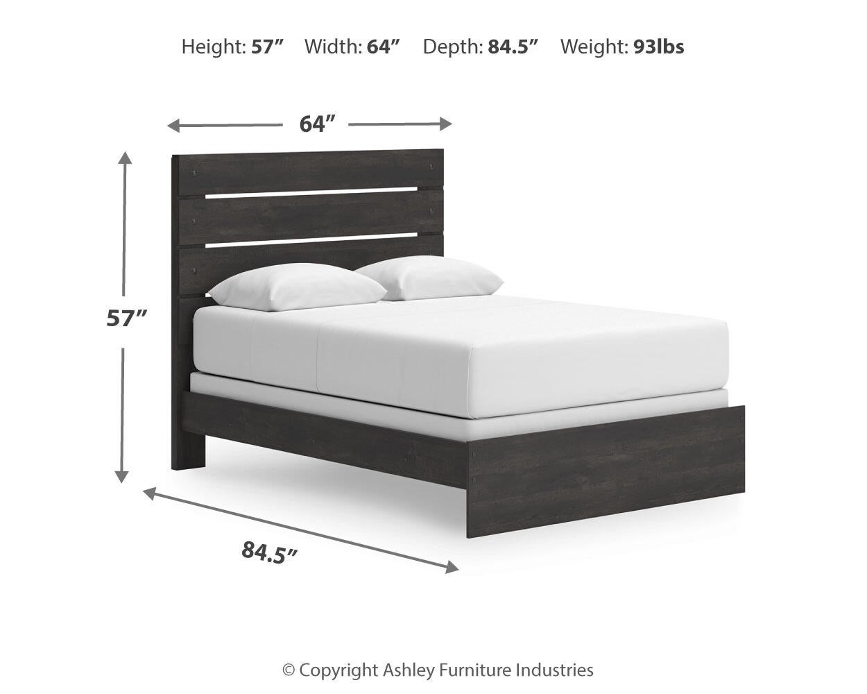 Delmorta Queen Panel Bed, Dresser and Mirror