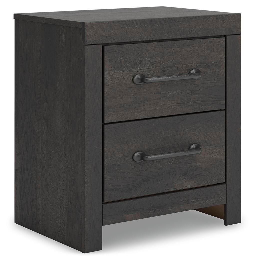Delmorta King Panel Bed, Dresser, Mirror and Nightstand