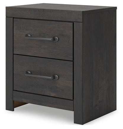 Delmorta King Panel Bed, Dresser, Mirror and Nightstand