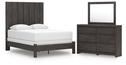 Parlayon Queen Panel Bed, Dresser and Mirror