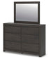 Parlayon Queen Panel Bed, Dresser and Mirror