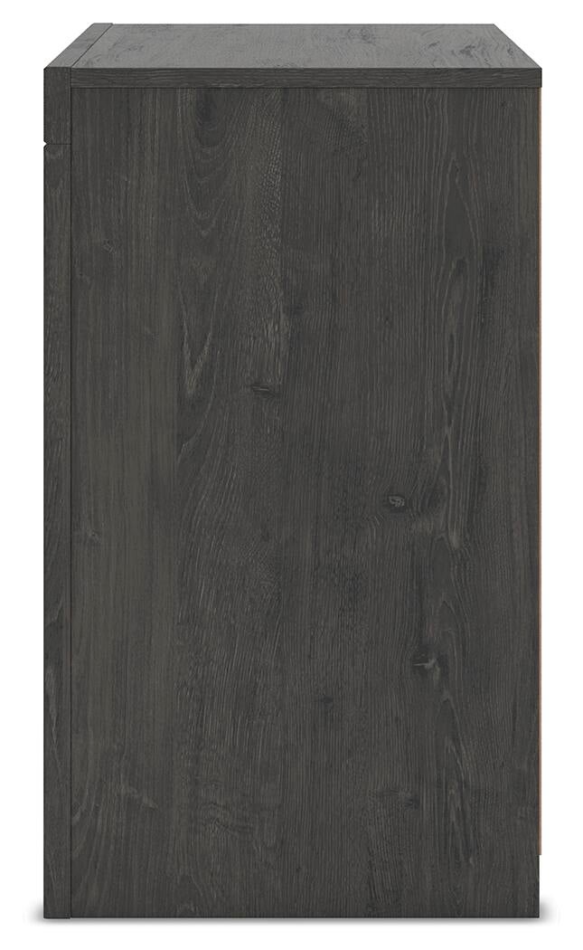 Parlayon King Panel Storage Bed, Dresser, Mirror, Chest and Nightstand