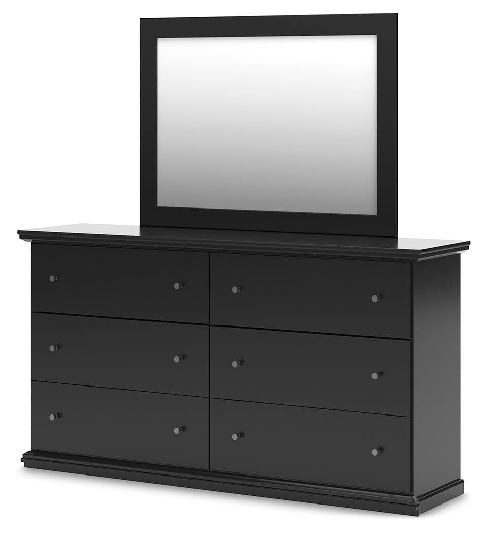Maribel Twin Panel Bed, Dresser, Mirror, Chest and Nightstand
