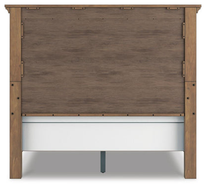 Vandenmore Queen Panel Bed with Mirrored Dresser
