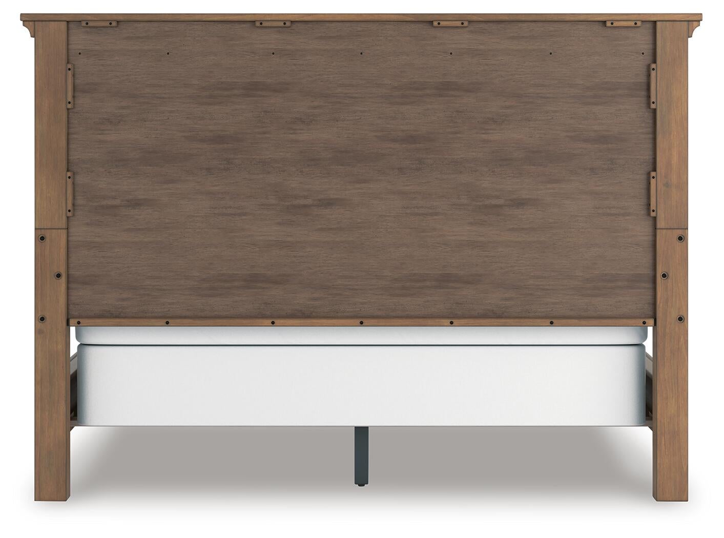 Vandenmore California King Panel Bed with Mirrored Dresser