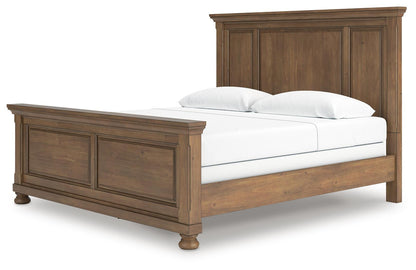 Vandenmore King Panel Bed with Mirrored Dresser, Chest and Nightstand