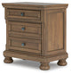 Vandenmore King Panel Bed with Mirrored Dresser, Chest and Nightstand