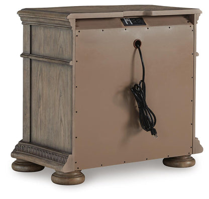 Ardenfield California King Upholstered Sleigh Bed, Dresser, Mirror and Nightstand