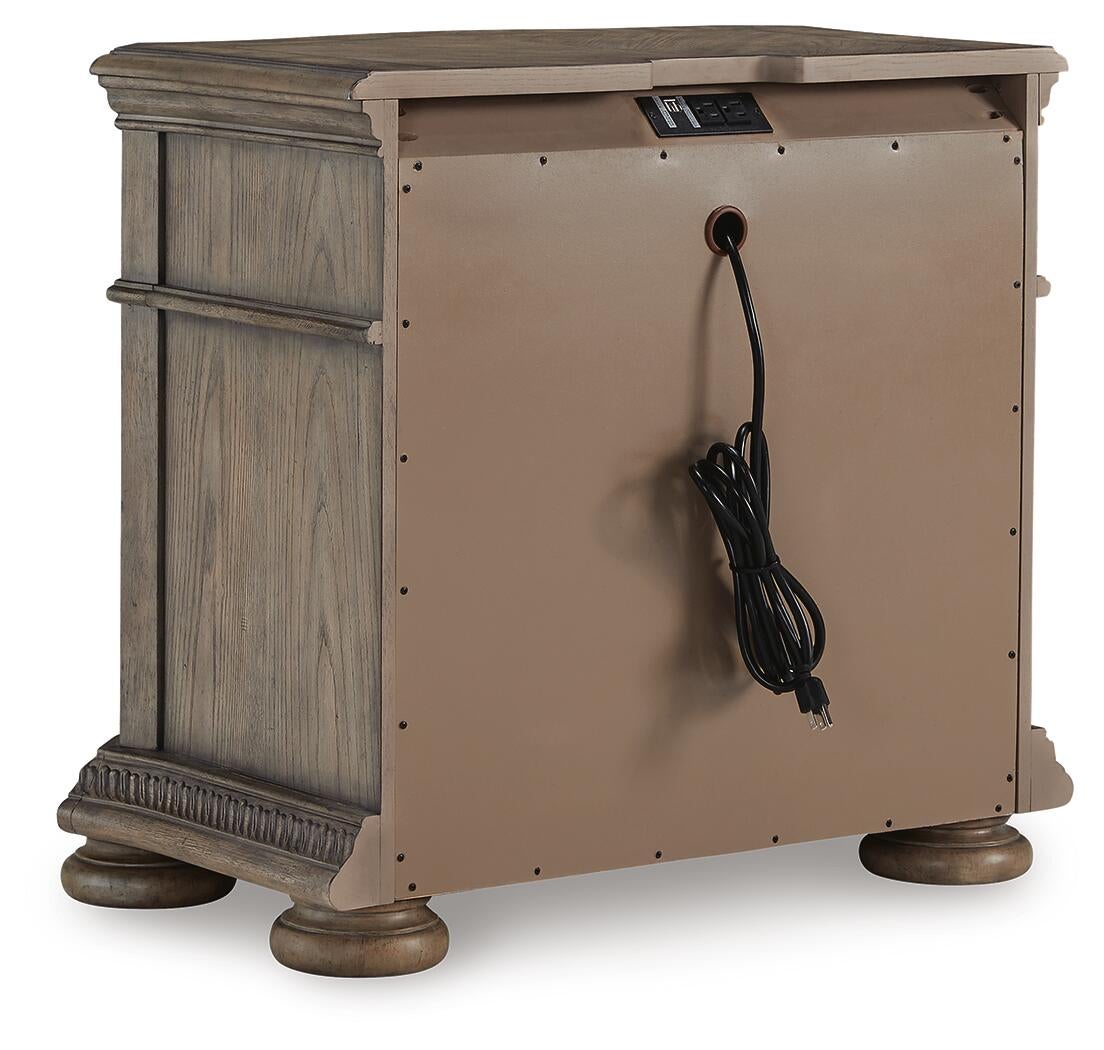Ardenfield Queen Upholstered Sleigh Bed, Dresser, Mirror, Chest and Nightstand