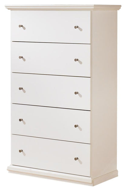 Bostwick Shoals Twin Panel Bed, Dresser, Mirror, Chest and Nightstand
