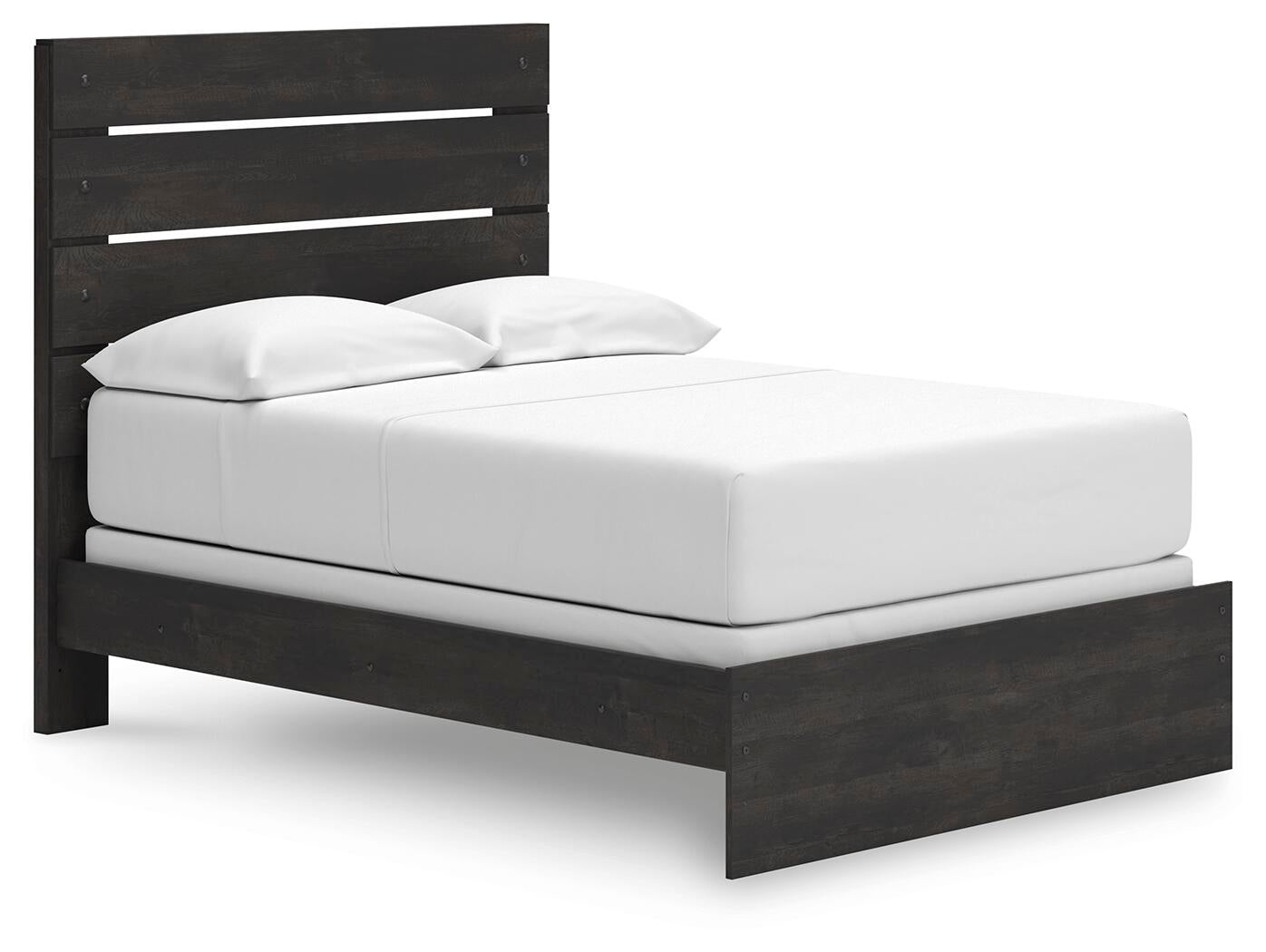 Delmorta Full Panel Bed, Dresser, Mirror, Chest and Nightstand