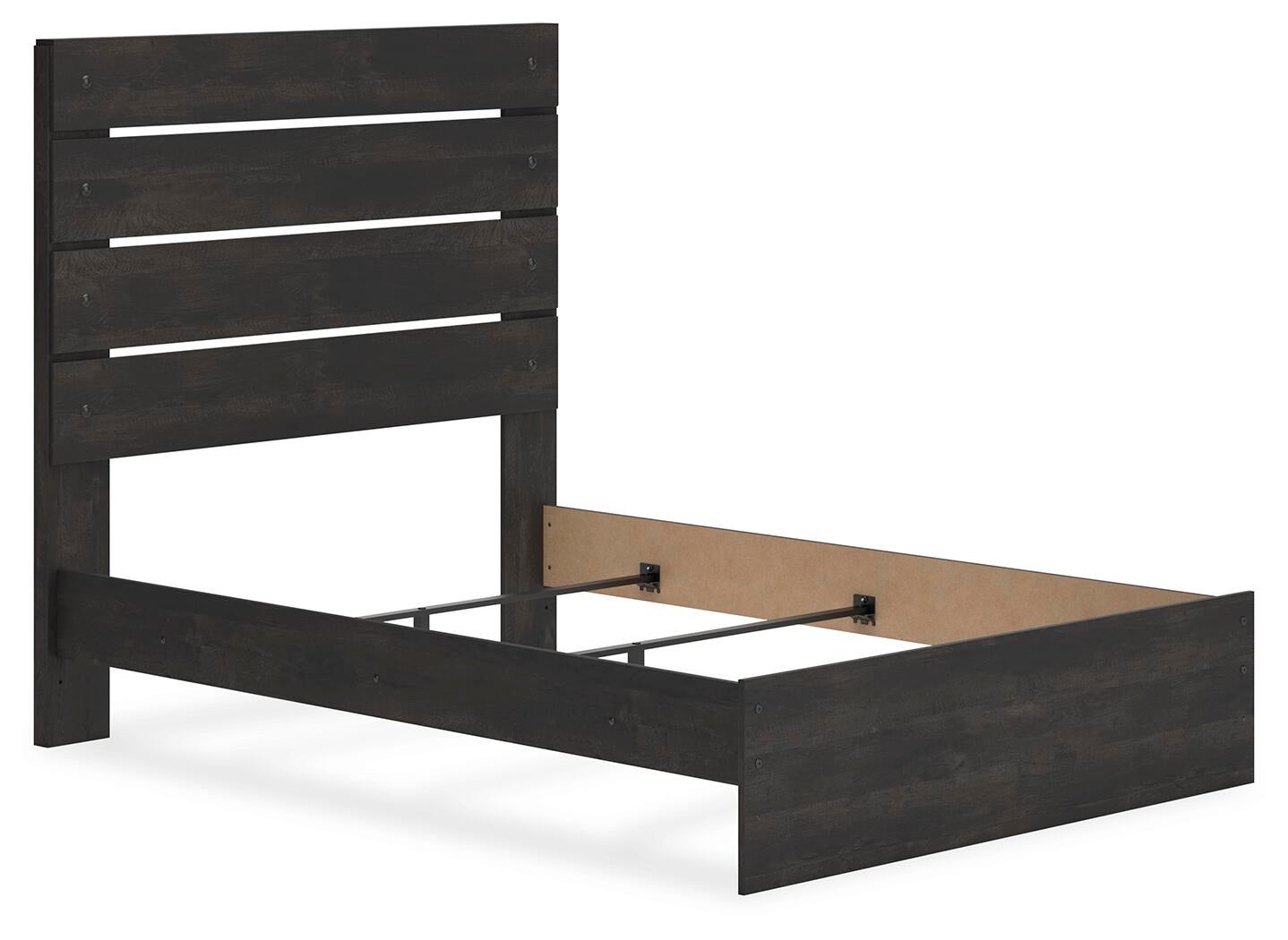 Delmorta Full Panel Bed, Dresser, Mirror and Nightstand